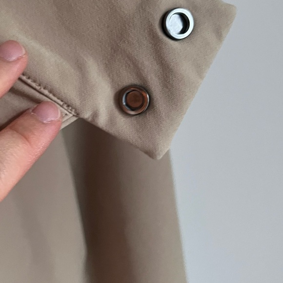 ADAY Portfolio Pants High Waisted Tapered Trousers in Latte Light Tan - Picture 7 of 12